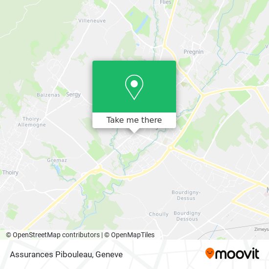 Assurances Pibouleau map