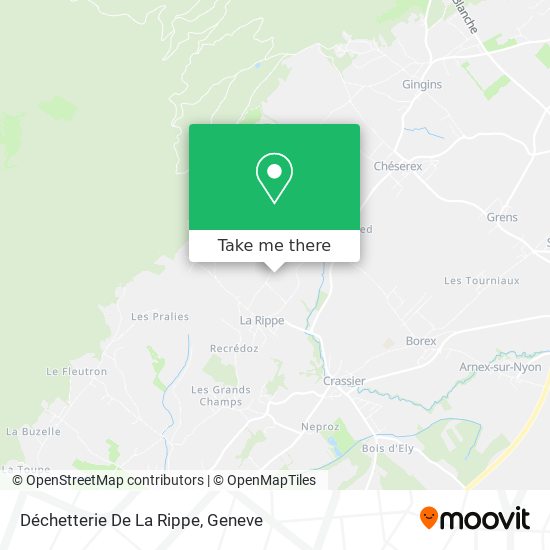 Déchetterie De La Rippe map