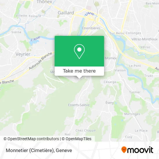 Monnetier (Cimetière) map