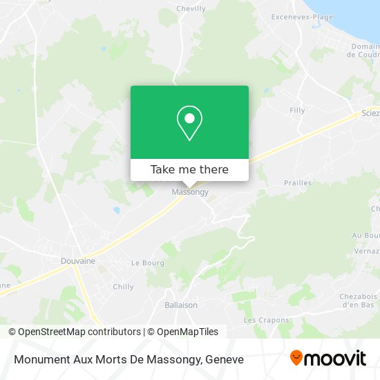 Monument Aux Morts De Massongy map