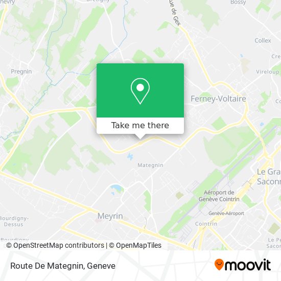 Route De Mategnin map