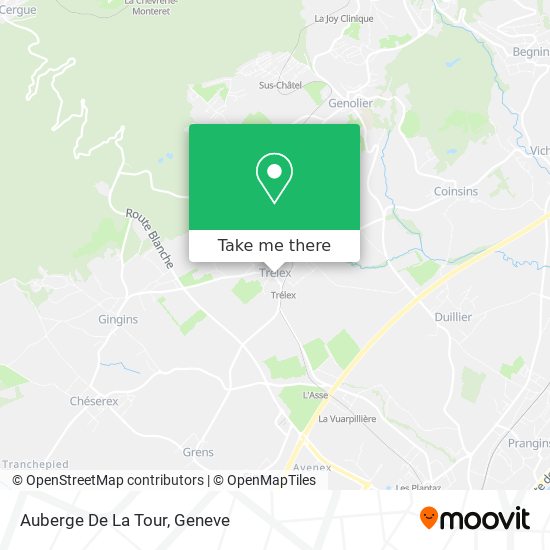Auberge De La Tour map