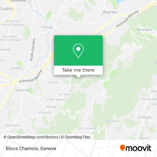 Blocs Chamois map