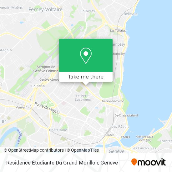 Résidence Étudiante Du Grand Morillon map