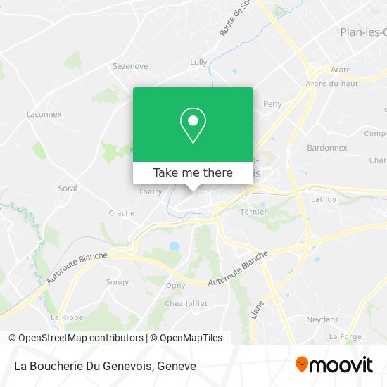 La Boucherie Du Genevois map