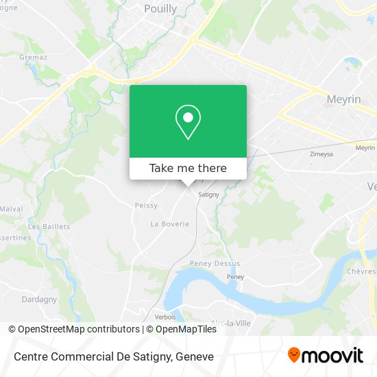 Centre Commercial De Satigny map