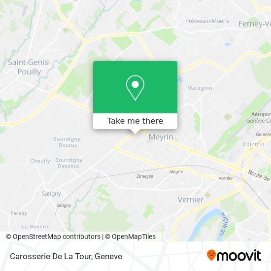 Carosserie De La Tour map