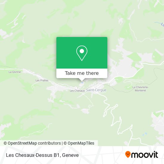 Les Chesaux-Dessus B1 Karte