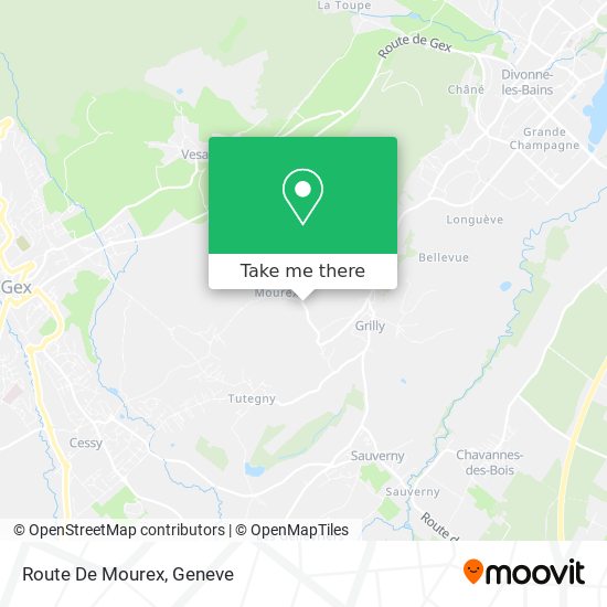 Route De Mourex Karte