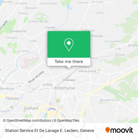 Station Service Et De Lavage E. Leclerc map
