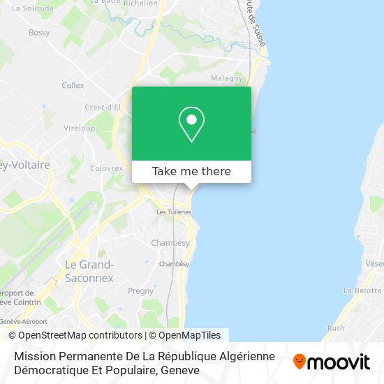 Mission Permanente De La République Algérienne Démocratique Et Populaire map