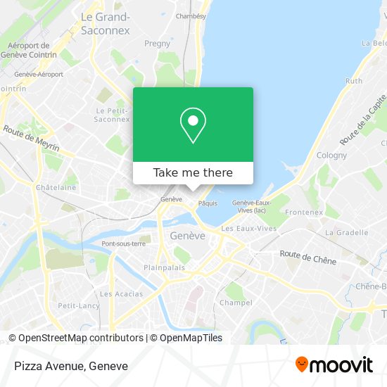 Pizza Avenue map