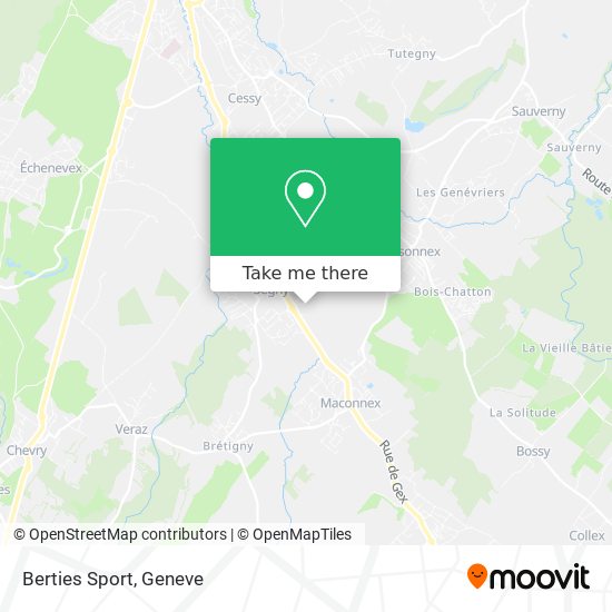 Berties Sport map