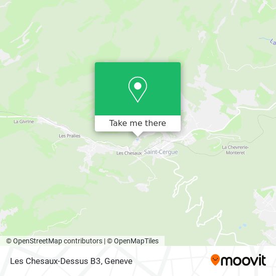 Les Chesaux-Dessus B3 Karte