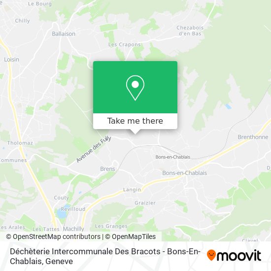Déchèterie Intercommunale Des Bracots - Bons-En-Chablais map