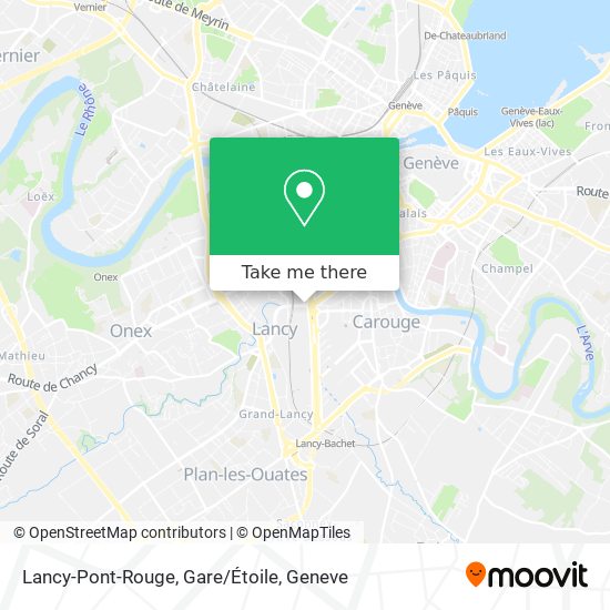 Lancy-Pont-Rouge, Gare/Étoile map