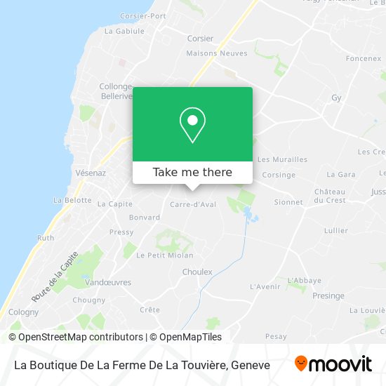 La Boutique De La Ferme De La Touvière Karte