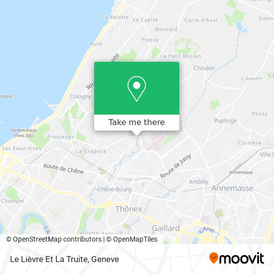 Le Lièvre Et La Truite map