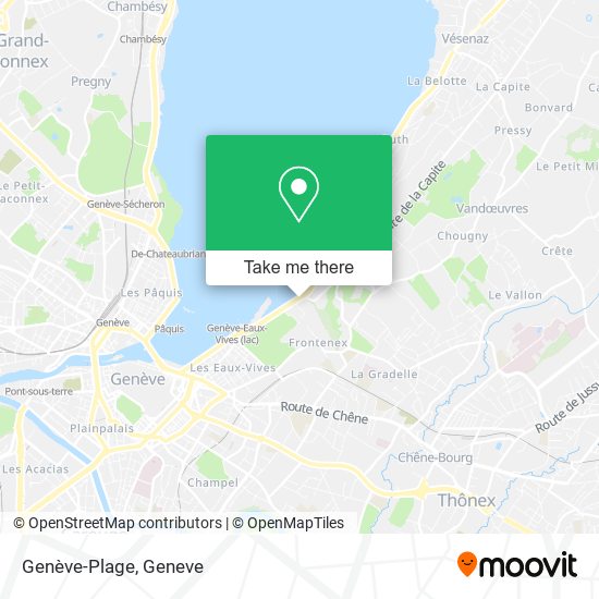 Genève-Plage map