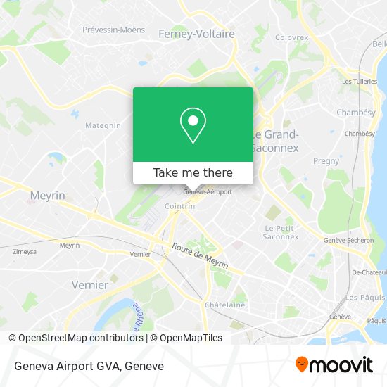 Geneva Airport GVA map