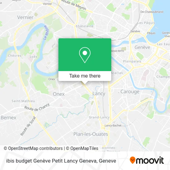 ibis budget Genève Petit Lancy Geneva map