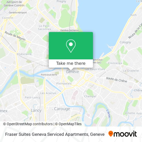 Fraser Suites Geneva Serviced Apartments map