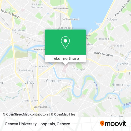 Geneva University Hospitals map