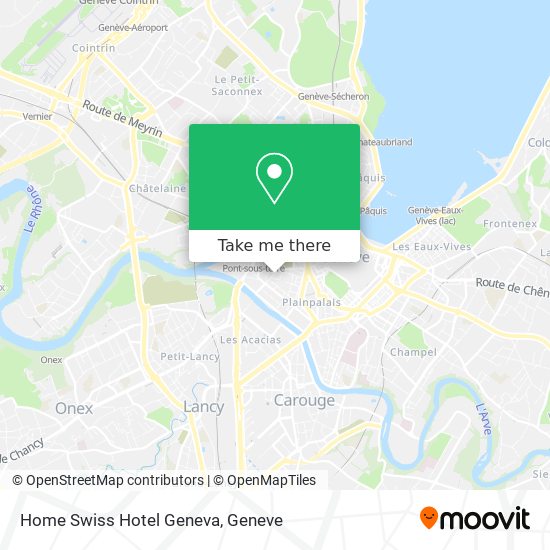 Home Swiss Hotel Geneva map