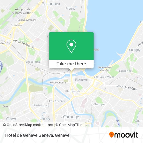 Hotel de Geneve Geneva map