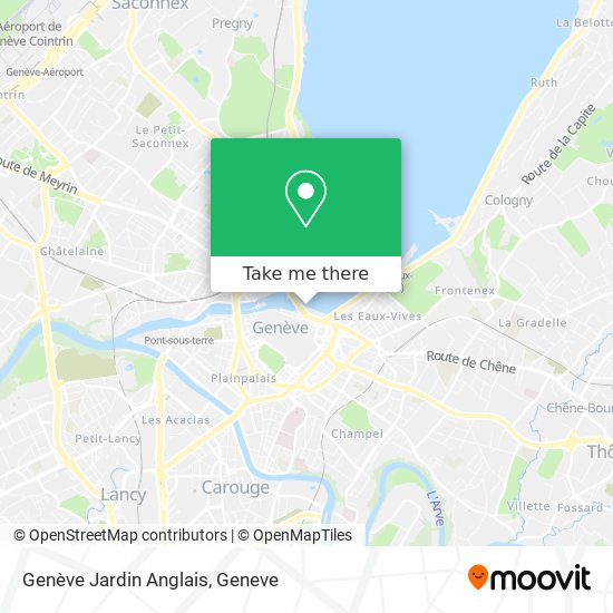 Genève Jardin Anglais map