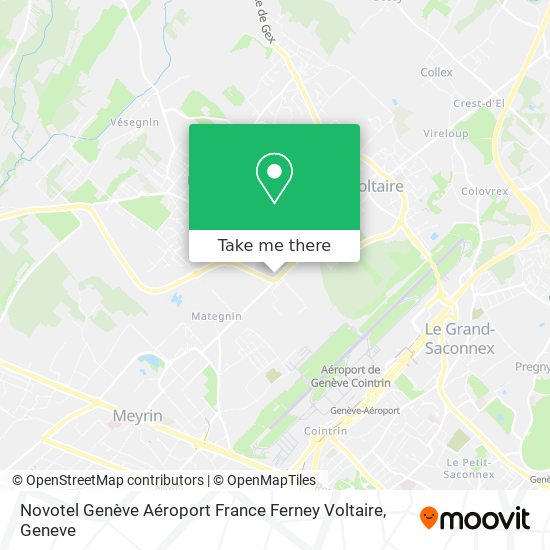 Novotel Genève Aéroport France Ferney Voltaire map