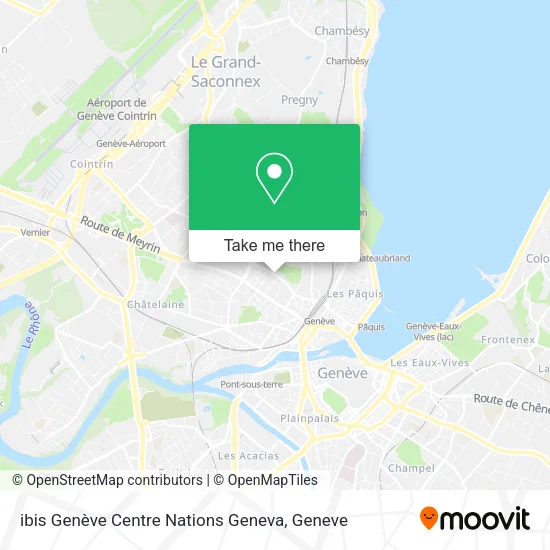 ibis Genève Centre Nations Geneva map