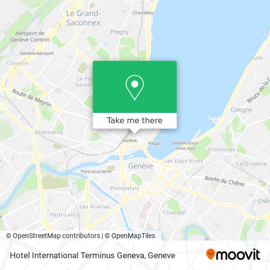 Hotel International Terminus Geneva Karte