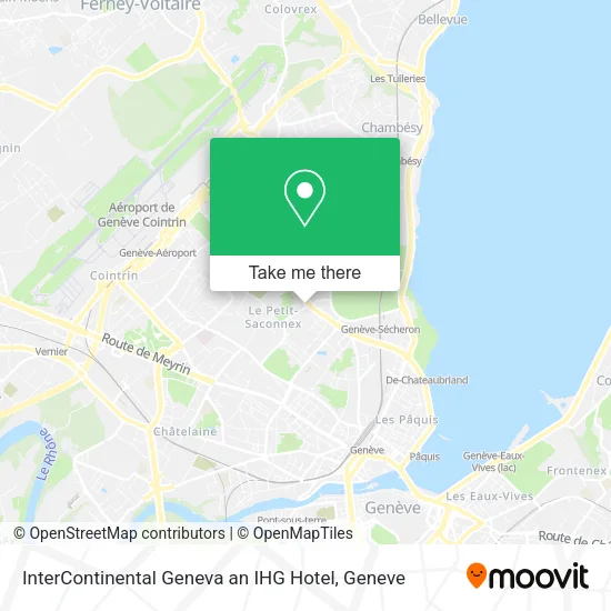 InterContinental Geneva an IHG Hotel plan