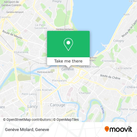 Genève Molard map