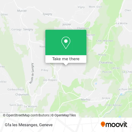 Gfa les Mesanges map