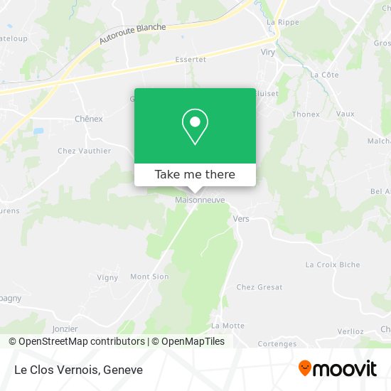 Le Clos Vernois map