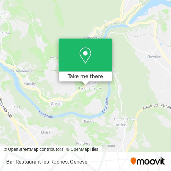 Bar Restaurant les Roches map