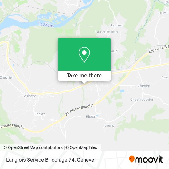 Langlois Service Bricolage 74 Karte