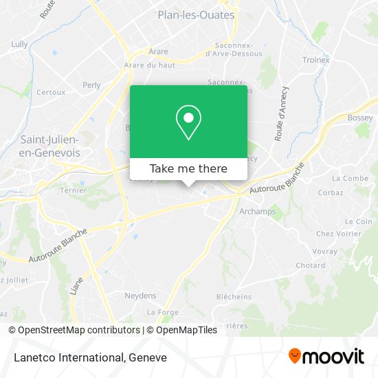 Lanetco International map