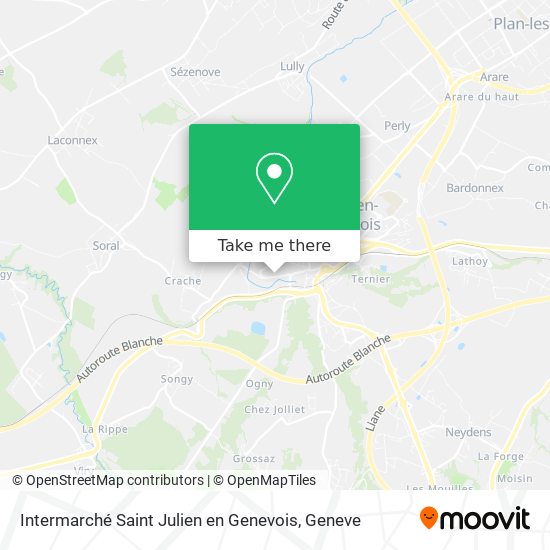 Intermarché Saint Julien en Genevois map