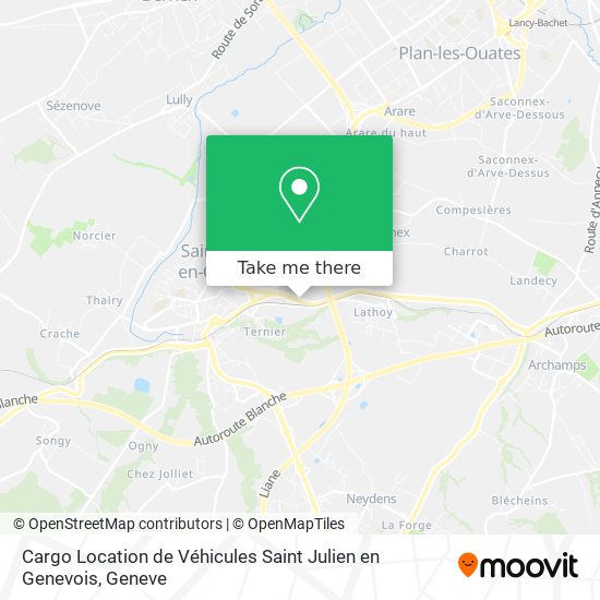 Cargo Location de Véhicules Saint Julien en Genevois map