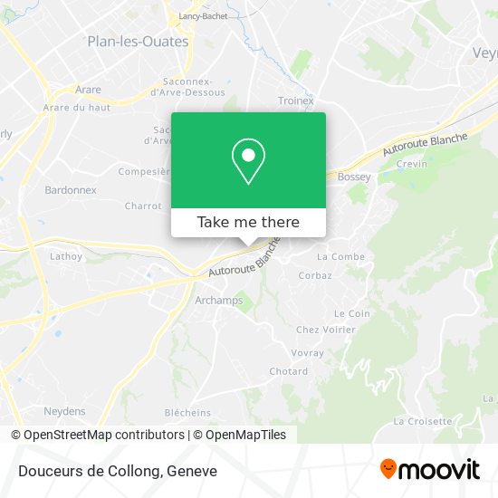 Douceurs de Collong map