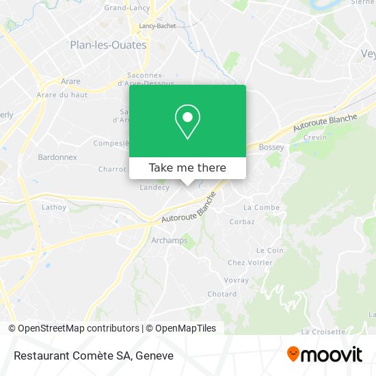 Restaurant Comète SA map