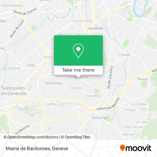 Mairie de Bardonnex map
