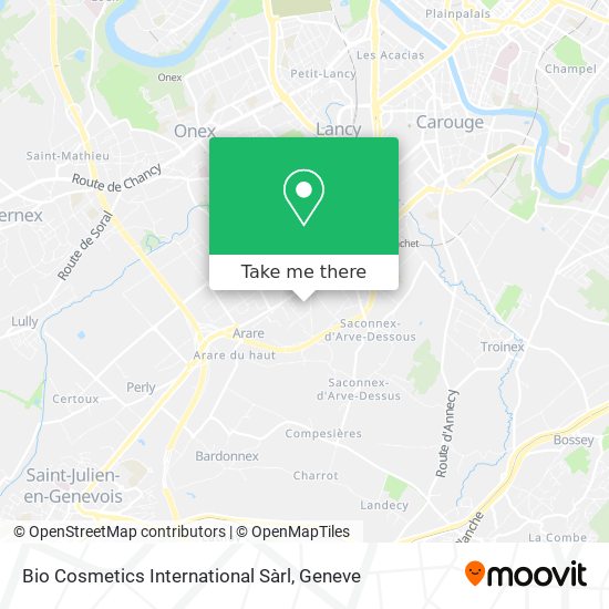 Bio Cosmetics International Sàrl map