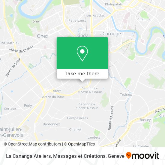 La Cananga Ateliers, Massages et Créations map