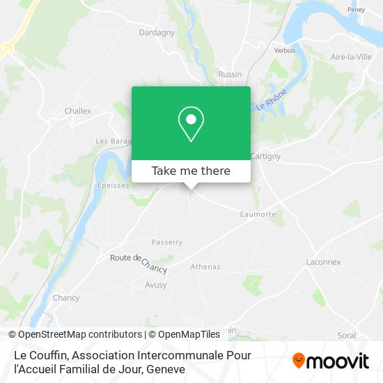 Le Couffin, Association Intercommunale Pour l'Accueil Familial de Jour map