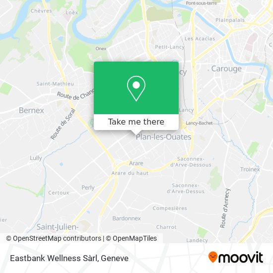 Eastbank Wellness Sàrl map