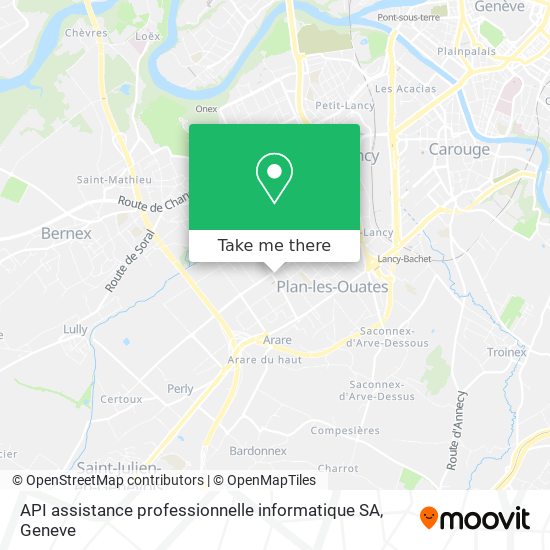 API assistance professionnelle informatique SA map